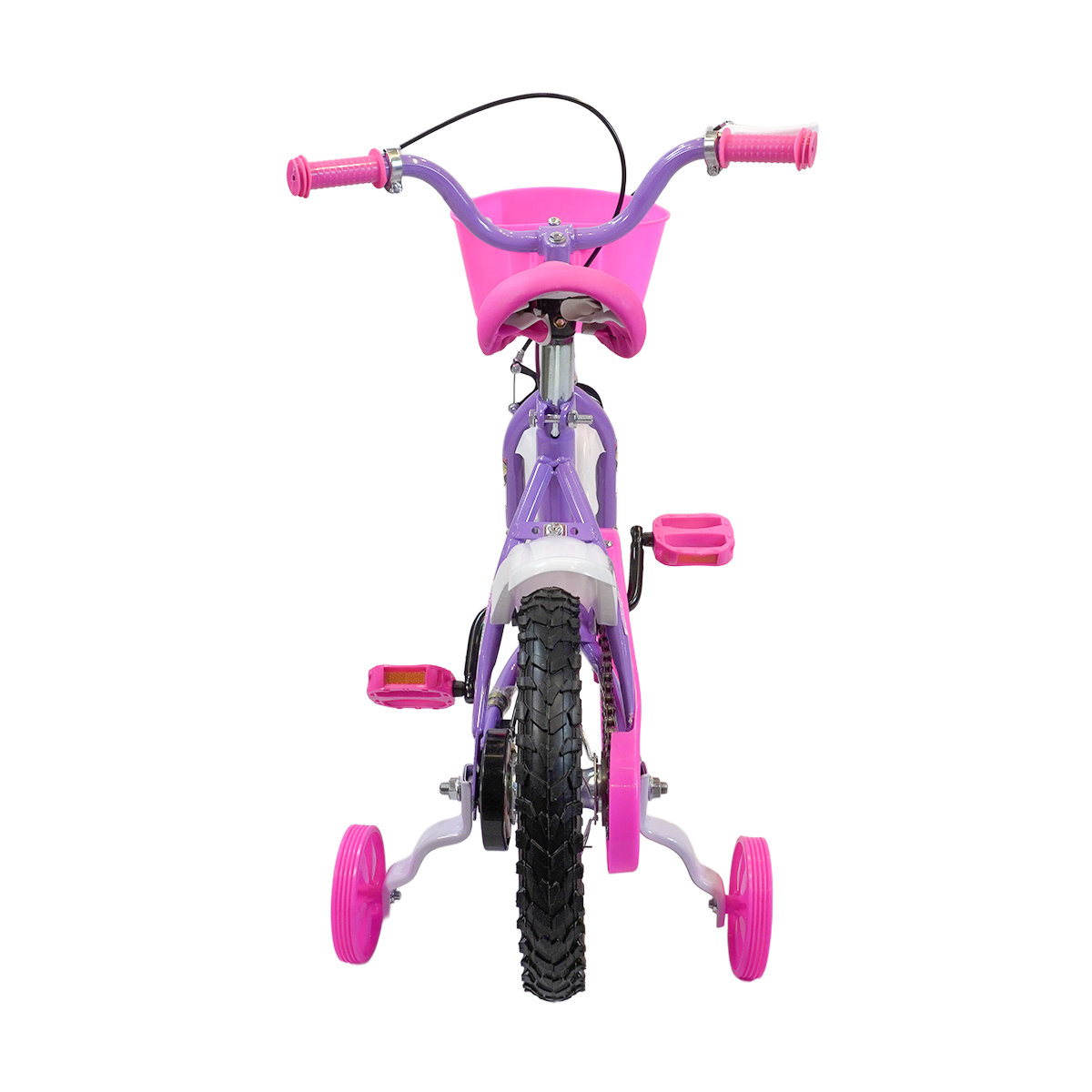 Bicicleta Aro 12 Aço - Altura Durabilidade - Modelo Force Bike Runner Girl - Pneu Automotivo - Freios V-Brakes - Inmetro