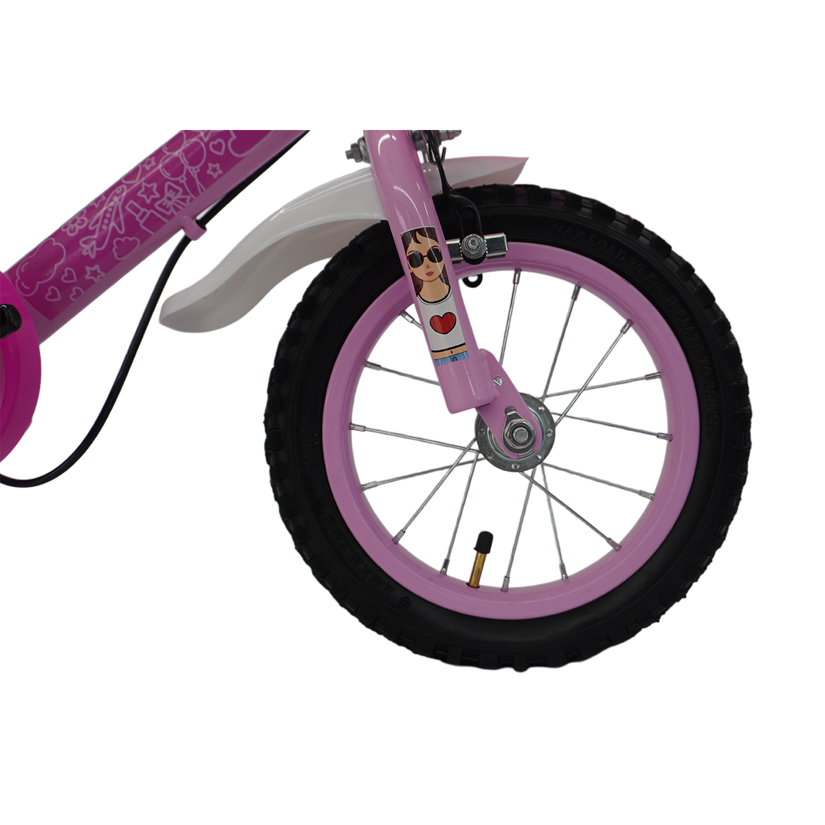 Bicicleta ARO 12 AÇO Modelo Stellar - 2 A 7 ANOS - Pneu Automotivo - Freios V-Brakes - Cestinha - Inmetro