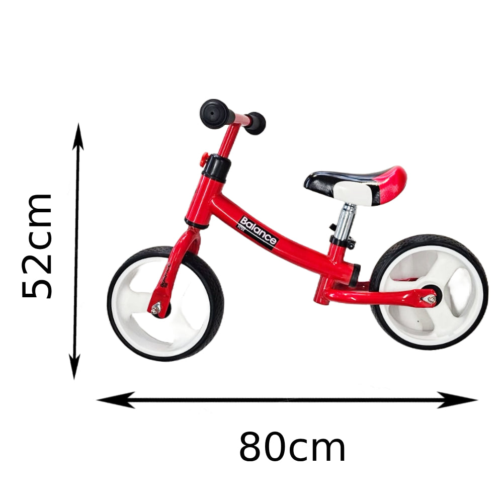 Bicicleta Balance ULTRA Equilíbrio Rodas Grossas Suporta 50kg - Quadro Aço - Banco Estofado Regulagem de Altura