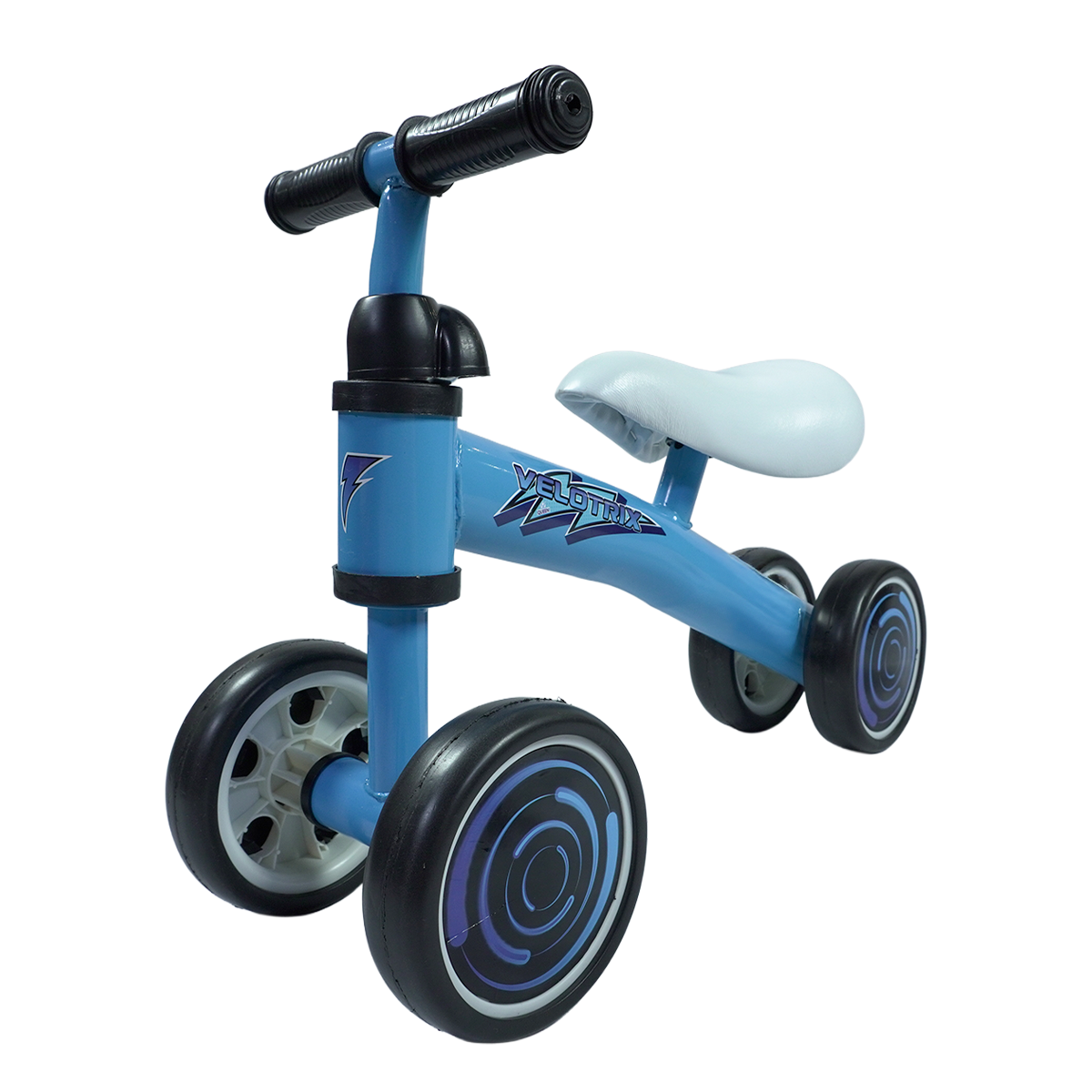 Bicicleta de Equilíbrio Andador Velotrix | 4 Rodas De Eva | Guidão Direcionável | Banco Estofado | Quadro de Aço