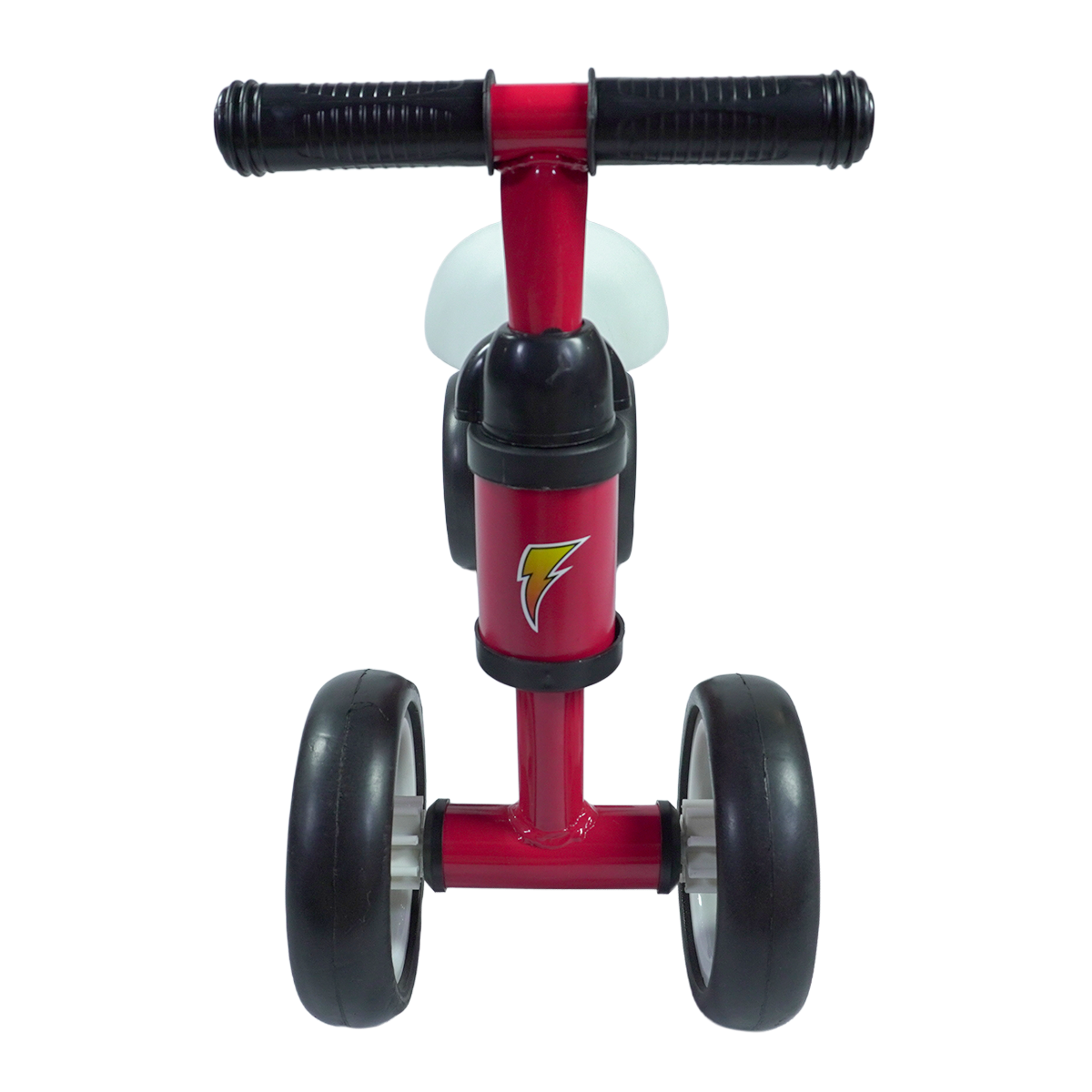 Bicicleta de Equilíbrio Andador Velotrix Vermelho | 4 Rodas De Eva | Guidão Direcionável | Banco Estofado | Quadro de Aço