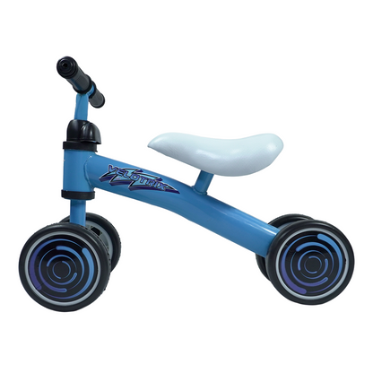 Bicicleta de Equilíbrio Andador Velotrix | 4 Rodas De Eva | Guidão Direcionável | Banco Estofado | Quadro de Aço