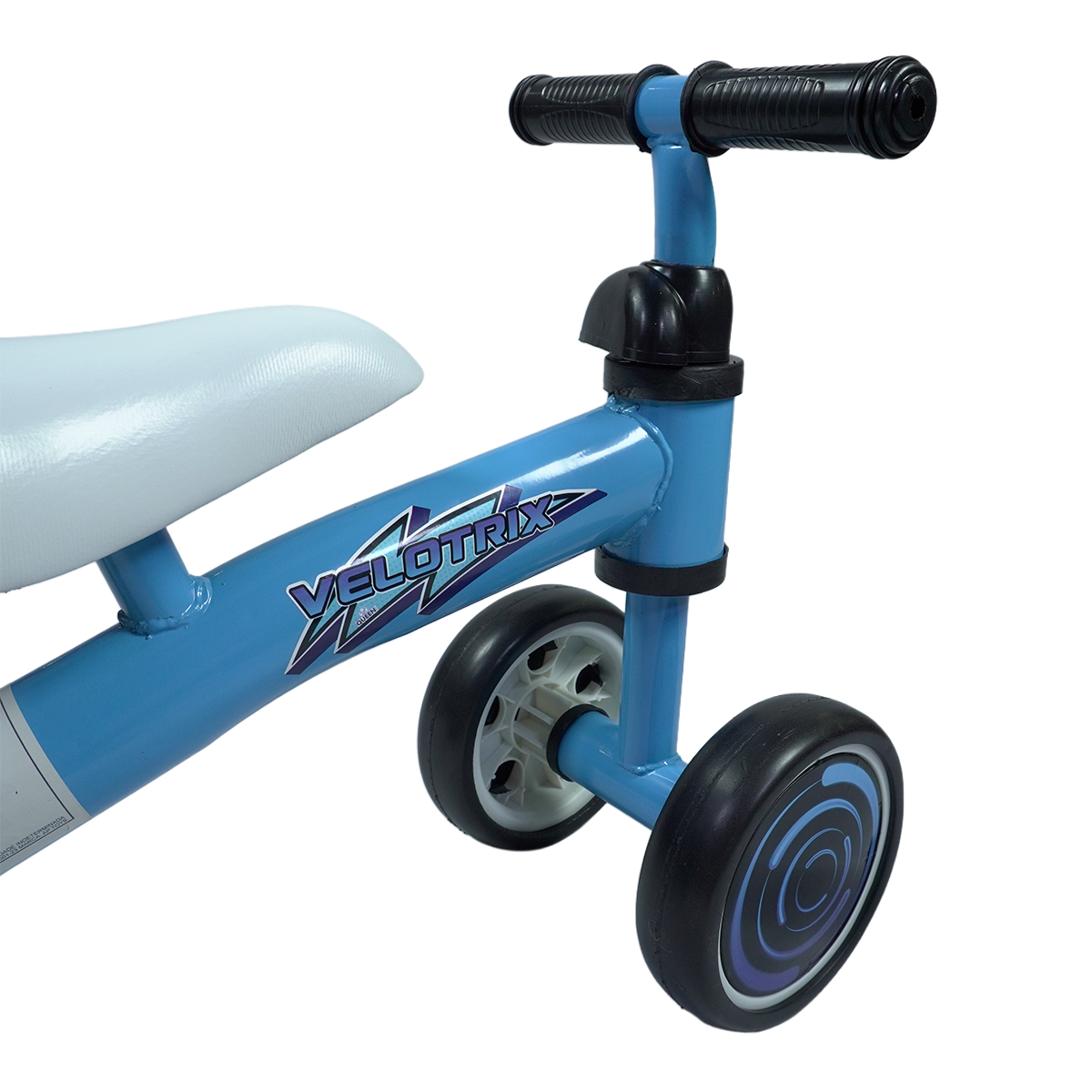 Bicicleta de Equilíbrio Andador Velotrix | 4 Rodas De Eva | Guidão Direcionável | Banco Estofado | Quadro de Aço