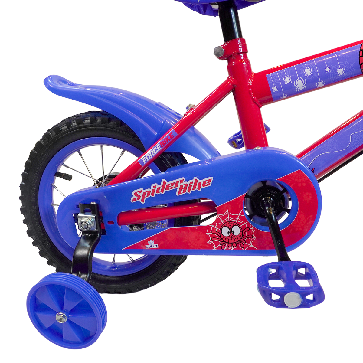 Bicicleta Aro 12 Spider Bike Rodas Aço - Pneu Automotivo - Freio VBrake Alta Durabilidade Cert. Inmetro