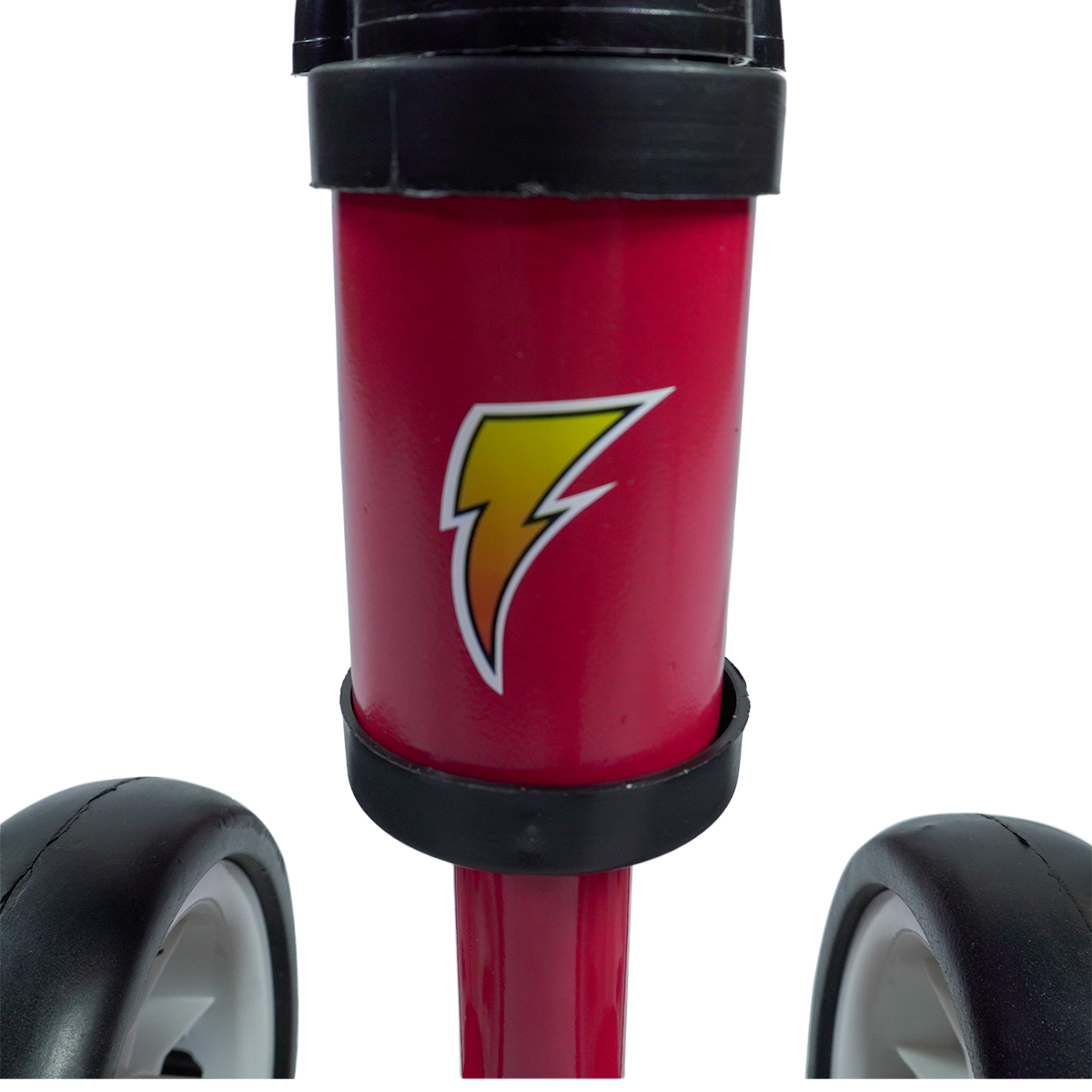 Bicicleta de Equilíbrio Andador Velotrix Vermelho | 4 Rodas De Eva | Guidão Direcionável | Banco Estofado | Quadro de Aço