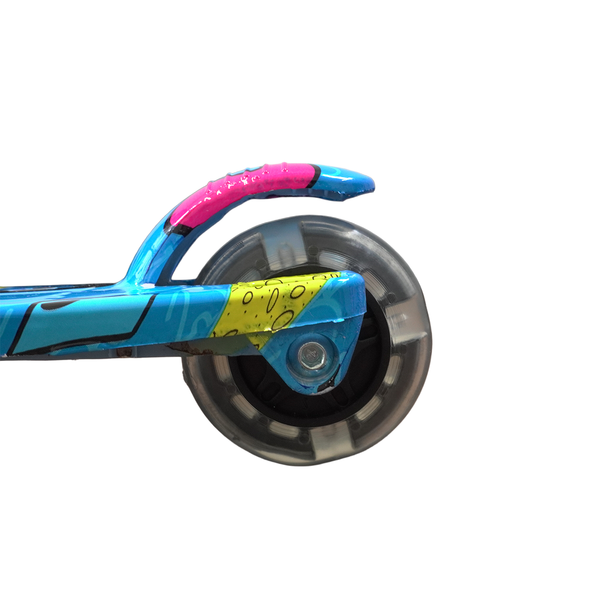 Patinete Infantil LED Menino Azul Até 25kg | A partir de 3 Anos | Ajuste 4 Alturas | Dobrável | Cert Inmetro