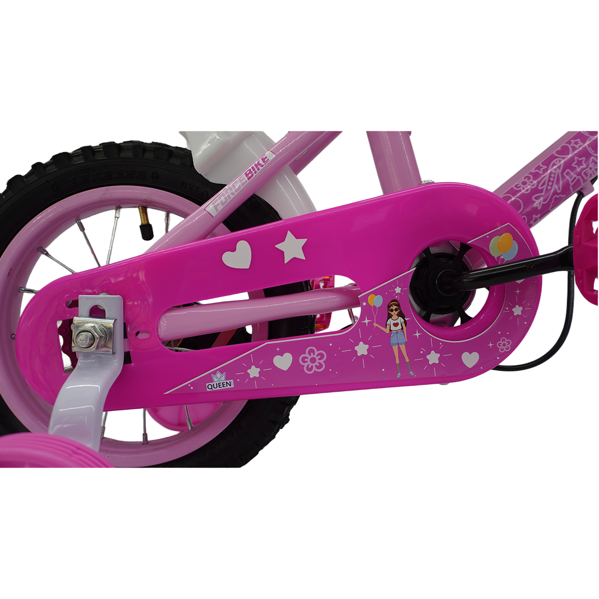 Bicicleta ARO 12 AÇO Modelo Stellar - 2 A 7 ANOS - Pneu Automotivo - Freios V-Brakes - Cestinha - Inmetro