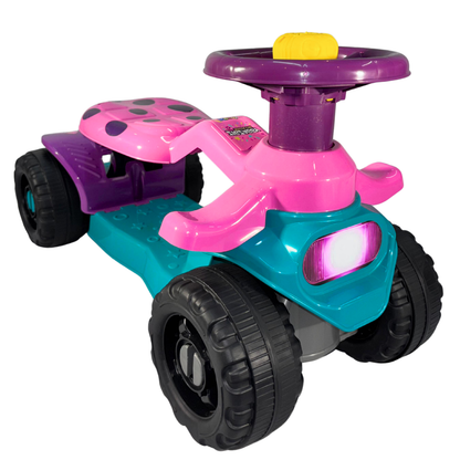 Carrinho Andador ZigZaggy Rosa Infantil Menina | +18 meses | 16Kg | Inmetro