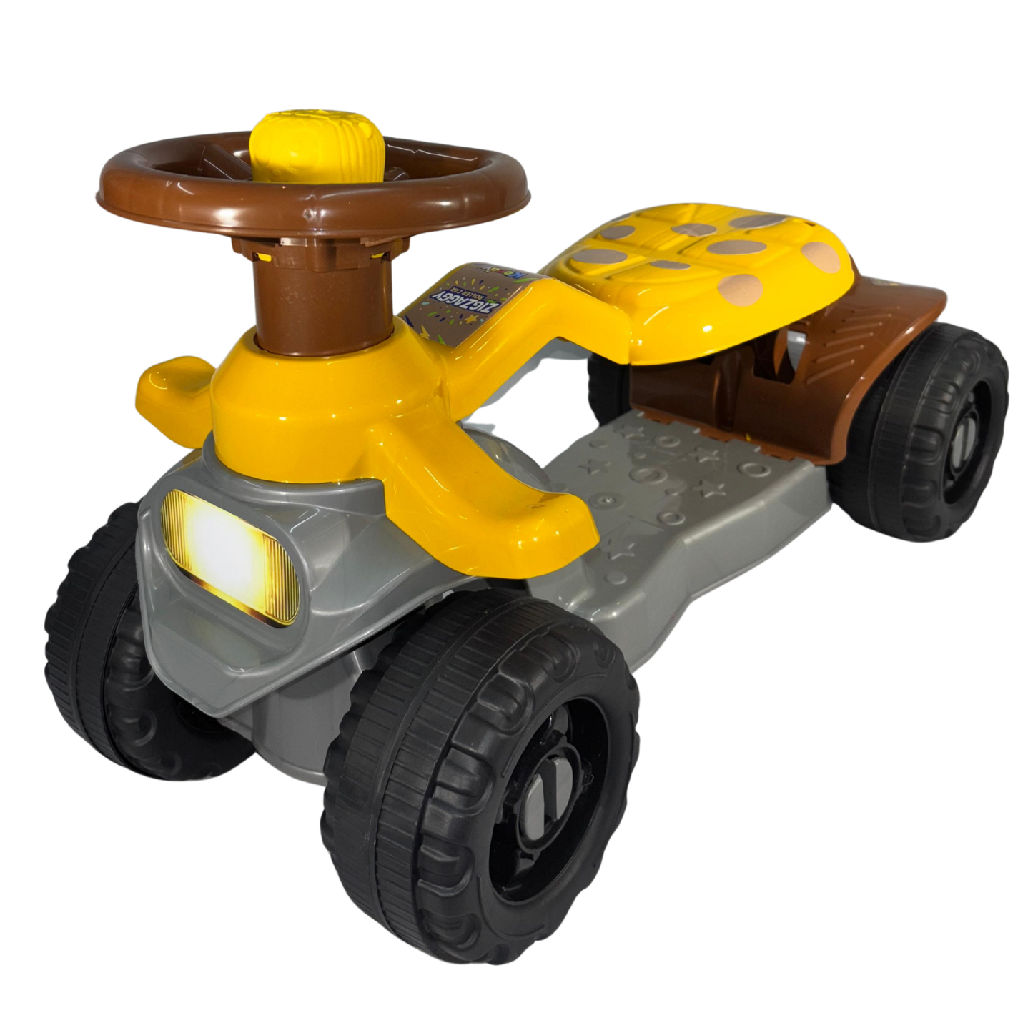 Carrinho Andador ZigZaggy Amarelo Infantil | +18 meses | 16Kg | Inmetro