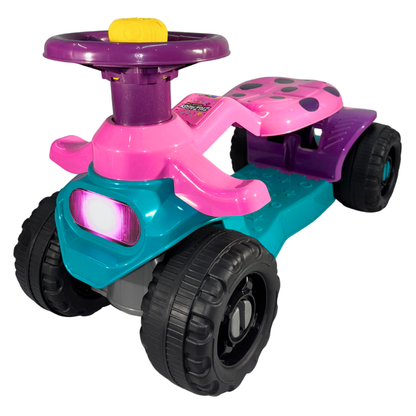 Carrinho Andador ZigZaggy Rosa Infantil Menina | +18 meses | 16Kg | Inmetro