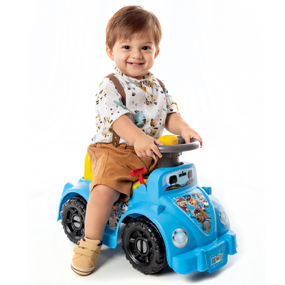 Andador Menino Primeiros Passos Bebê - Motoca Ketokinha Totokinha - C/ 6 Peças Geométricas Didáticas, Buzina Inmetro