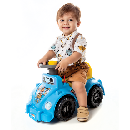 Andador Menino Primeiros Passos Bebê - Motoca Ketokinha Totokinha - C/ 6 Peças Geométricas Didáticas, Buzina Inmetro