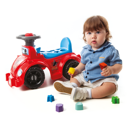 Ketokinha - Andador Grande Infantil Modelo Aranha - Quadriciclo Equilibrio Com Peças Geométricas, buzina, Volante