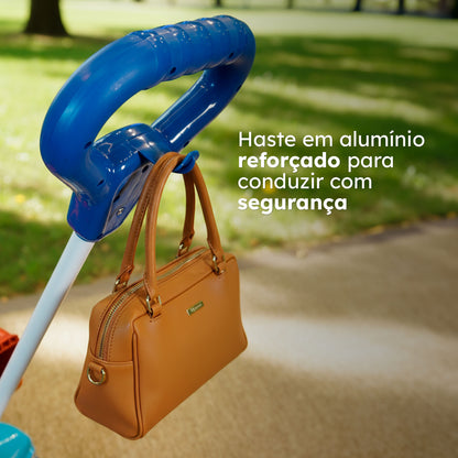 Quadriciclo Queen Shop Cyber Azul Menino 1 a 3 Anos - Até 30kg Carrinho Passeio