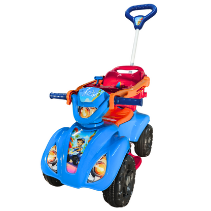 Quadriciclo Queen Shop Cyber Azul Menino 1 a 3 Anos - Até 30kg Carrinho Passeio