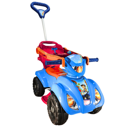 Quadriciclo Queen Shop Cyber Azul Menino 1 a 3 Anos - Até 30kg Carrinho Passeio