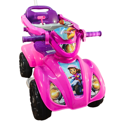 Quadriciclo Kendy Dog Menino 1 a 3 Anos - Até 30kg Carro Passeio Menino - Ajuste Altura e Profundidade