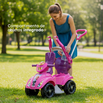 Quadriciclo Kendy Dog Menino 1 a 3 Anos - Até 30kg Carro Passeio Menino - Ajuste Altura e Profundidade
