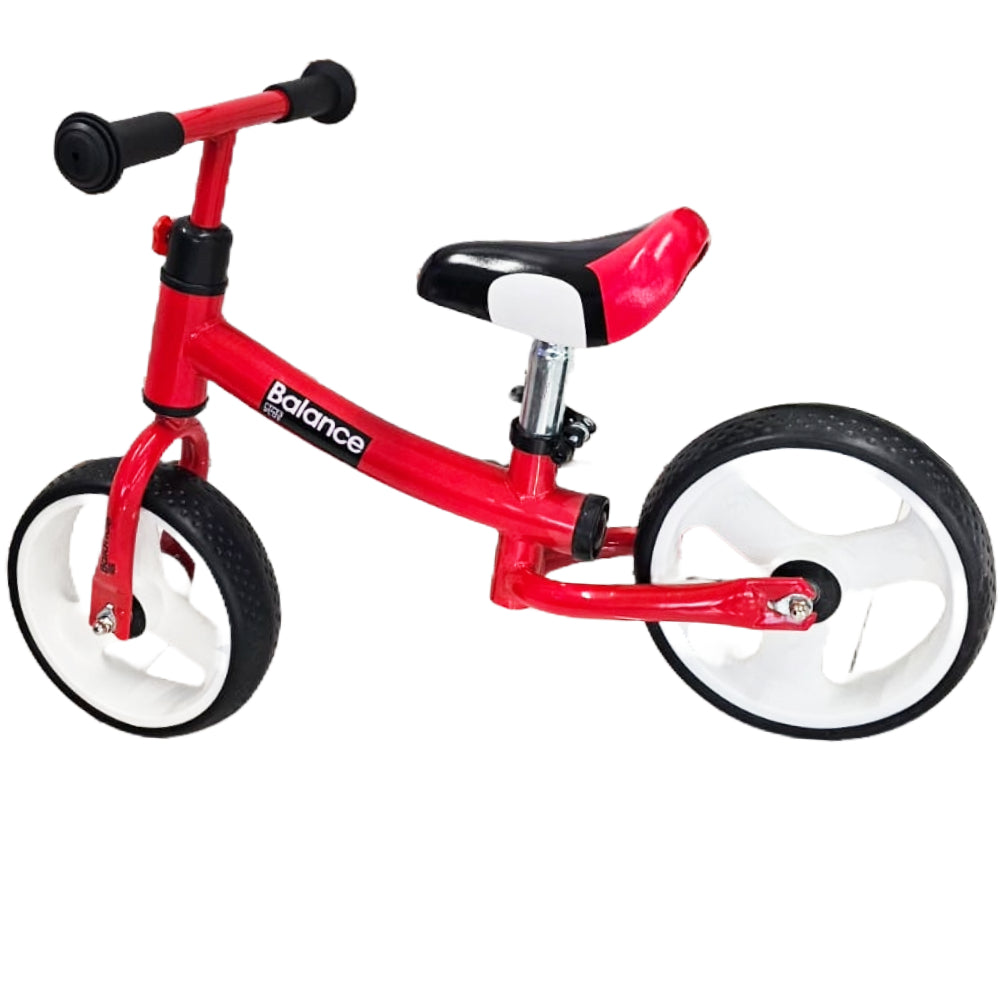 Bicicleta Balance ULTRA Equilíbrio Rodas Grossas Suporta 50kg - Quadro Aço - Banco Estofado Regulagem de Altura