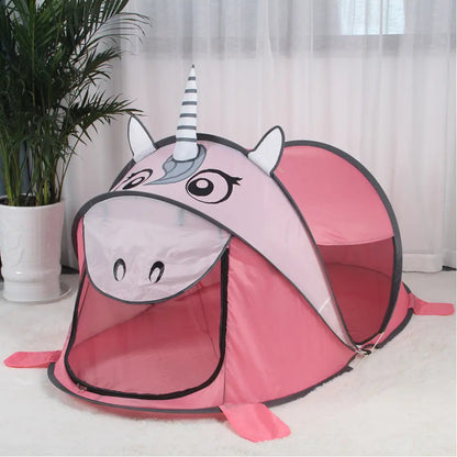 Barraca Infantil Rosa de Unicórnio - Barraca Gigante para Meninas -Tenda de Poliéter - Com Certificação Inmetro