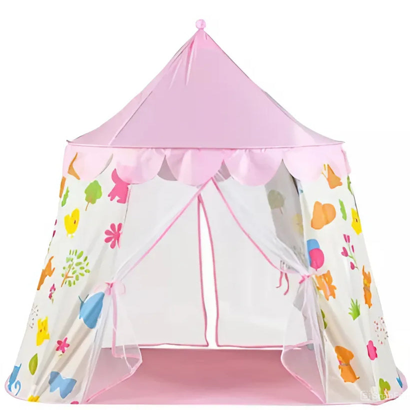 Barraca Tenda Castelo Mágico - Altura 130cm C/ Cortina - Poliéster + Bag - Certificado Inmetro