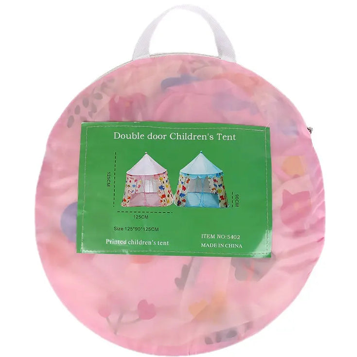 Barraca Tenda Castelo Mágico - Altura 130cm C/ Cortina - Poliéster + Bag - Certificado Inmetro