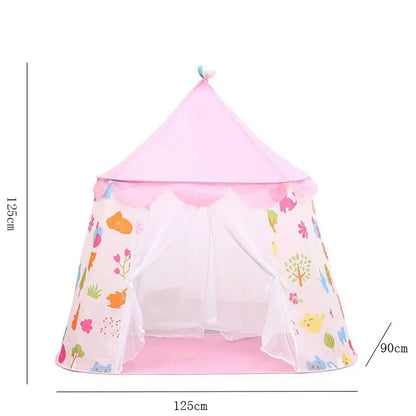 Barraca Tenda Castelo Mágico - Altura 130cm C/ Cortina - Poliéster + Bag - Certificado Inmetro