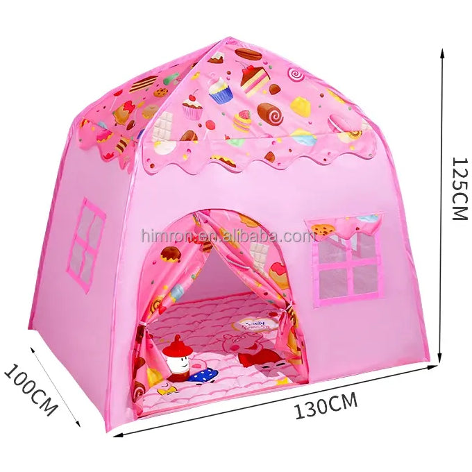 Barraca Infantil Casa com estampa de Doces - Tenda com o melhor poliéster da geração - Com Certificação Inmetro