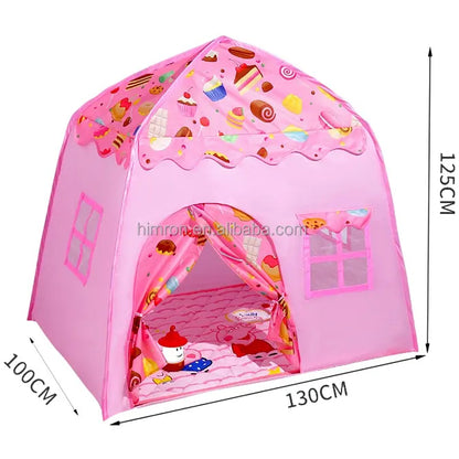 Barraca Infantil Casa com estampa de Doces - Tenda com o melhor poliéster da geração - Com Certificação Inmetro