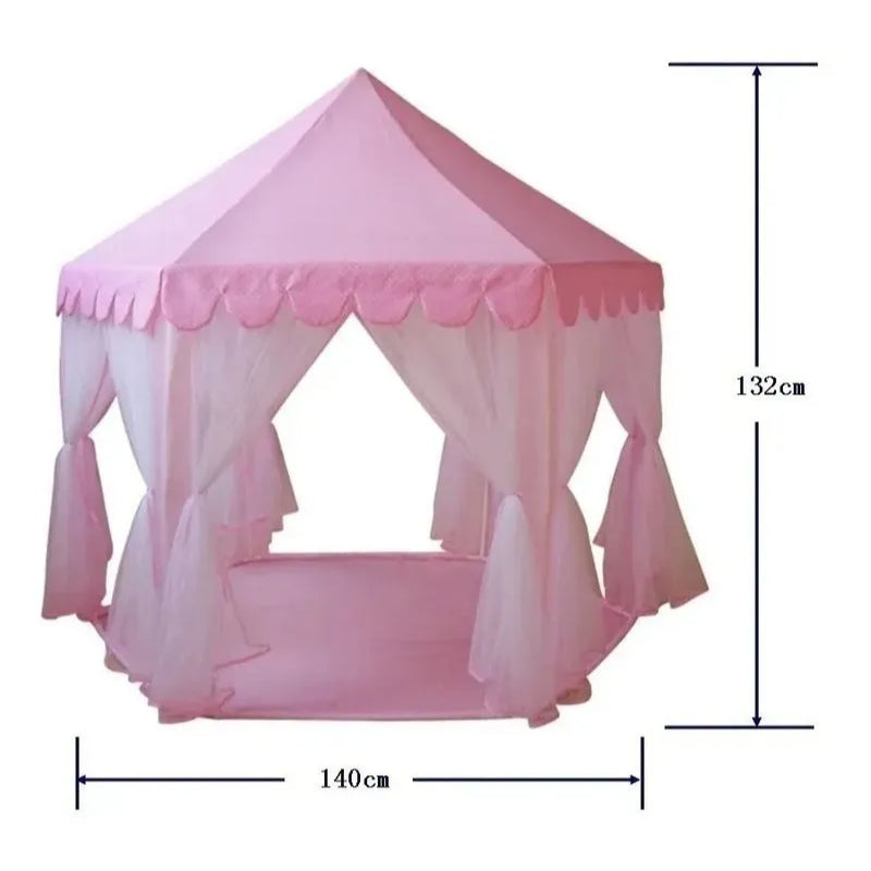 Barraca Rosa Infantil Menina - Tenda de Poliéster de Última Geração com Certificação Inmetro