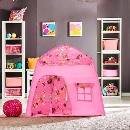 Barraca Infantil Casa com estampa de Doces - Tenda com o melhor poliéster da geração - Com Certificação Inmetro