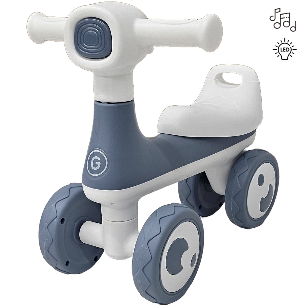 Bicicleta Equilíbrio Andador Vespinha Design Premium Com Luz e Som - Motoca Balance Andador