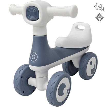 Bicicleta Equilíbrio Andador Vespinha Design Premium Com Luz e Som - Motoca Balance Andador