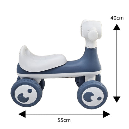 Bicicleta Equilíbrio Andador Vespinha Design Premium Com Luz e Som - Motoca Balance Andador