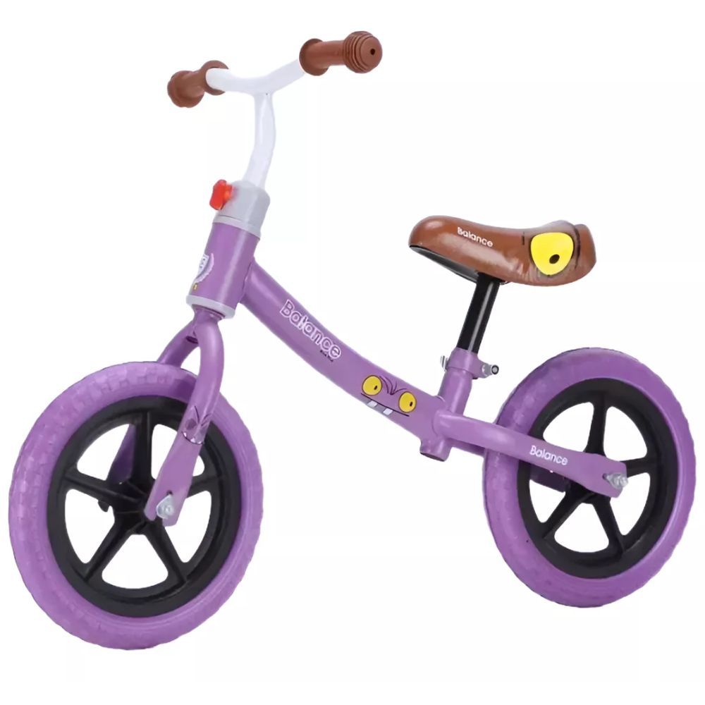 Bicicleta Balance Equilíbrio Style Personagem Aro 12 Manopla Ergonômica Banco Estofado, Aço Carbono