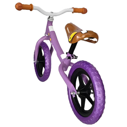 Bicicleta Balance Equilíbrio Style Personagem Aro 12 Manopla Ergonômica Banco Estofado, Aço Carbono