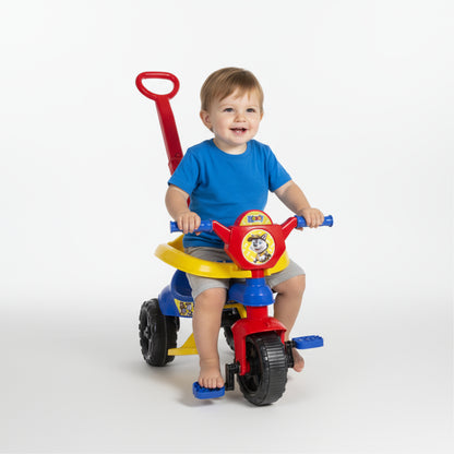 Motoca Completa ORIGINAL C/ Protetor, Pedal e Apoio Para Os Pés Triciclo, Andador, Quadriciclo, Vvelotrol, Velocípede