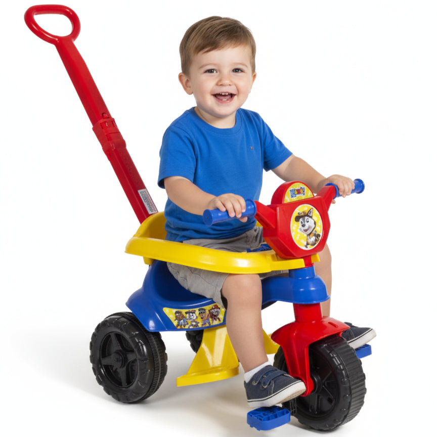 Motoca Completa ORIGINAL C/ Protetor, Pedal e Apoio Para Os Pés Triciclo, Andador, Quadriciclo, Vvelotrol, Velocípede