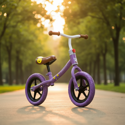 Bicicleta Balance Equilíbrio Style Personagem Aro 12 Manopla Ergonômica Banco Estofado, Aço Carbono