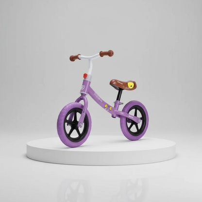 Bicicleta Balance Equilíbrio Style Personagem Aro 12 Manopla Ergonômica Banco Estofado, Aço Carbono