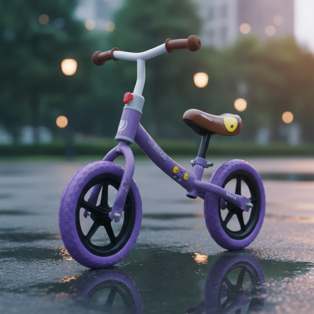 Bicicleta Balance Equilíbrio Style Personagem Aro 12 Manopla Ergonômica Banco Estofado, Aço Carbono