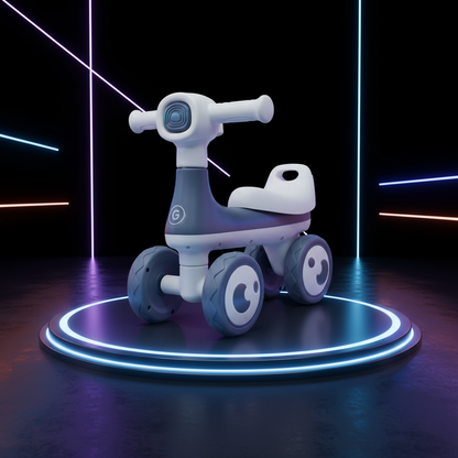 Bicicleta Equilíbrio Andador Vespinha Design Premium Com Luz e Som - Motoca Balance Andador