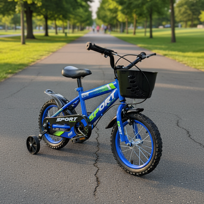 Bicicleta Aro 12 Rodas Aço - 2 a 7 anos - Até 50kg - Freios V-Brake - Cestinha - PneU Automotivo - Alta durabilidade. Inmetro