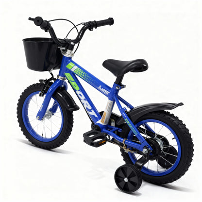 Bicicleta Aro 12 Rodas Aço - 2 a 7 anos - Até 50kg - Freios V-Brake - Cestinha - PneU Automotivo - Alta durabilidade. Inmetro