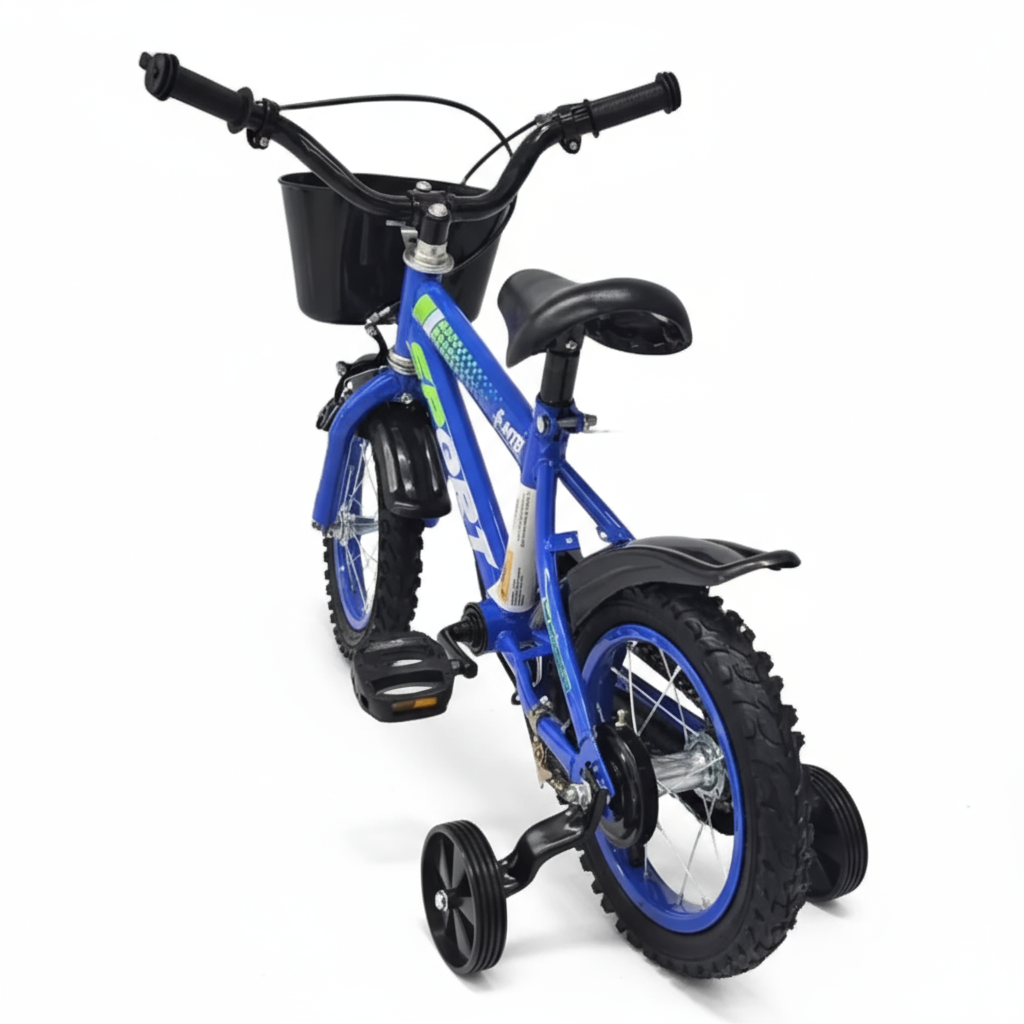 Bicicleta Aro 12 Rodas Aço - 2 a 7 anos - Até 50kg - Freios V-Brake - Cestinha - PneU Automotivo - Alta durabilidade. Inmetro