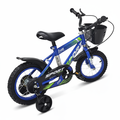 Bicicleta Aro 12 Rodas Aço - 2 a 7 anos - Até 50kg - Freios V-Brake - Cestinha - PneU Automotivo - Alta durabilidade. Inmetro