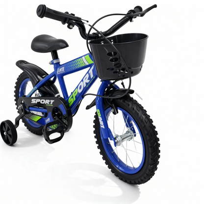 Bicicleta Aro 12 Rodas Aço - 2 a 7 anos - Até 50kg - Freios V-Brake - Cestinha - PneU Automotivo - Alta durabilidade. Inmetro