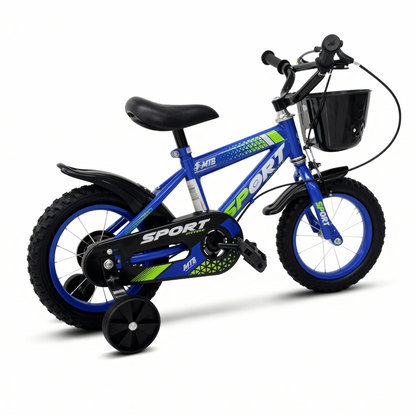 Bicicleta Aro 12 Rodas Aço - 2 a 7 anos - Até 50kg - Freios V-Brake - Cestinha - PneU Automotivo - Alta durabilidade. Inmetro