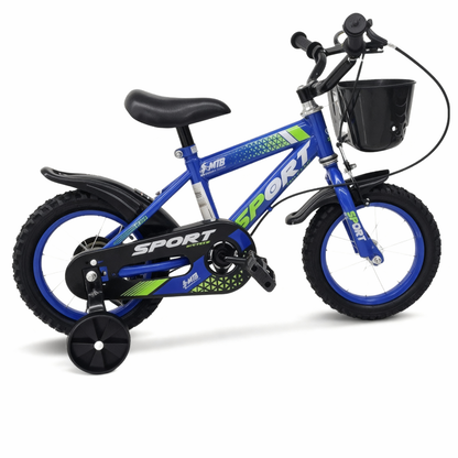 Bicicleta Aro 12 Rodas Aço - 2 a 7 anos - Até 50kg - Freios V-Brake - Cestinha - PneU Automotivo - Alta durabilidade. Inmetro
