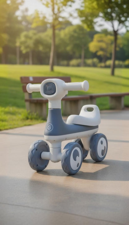 Bicicleta Equilíbrio Andador Vespinha Design Premium Com Luz e Som - Motoca Balance Andador